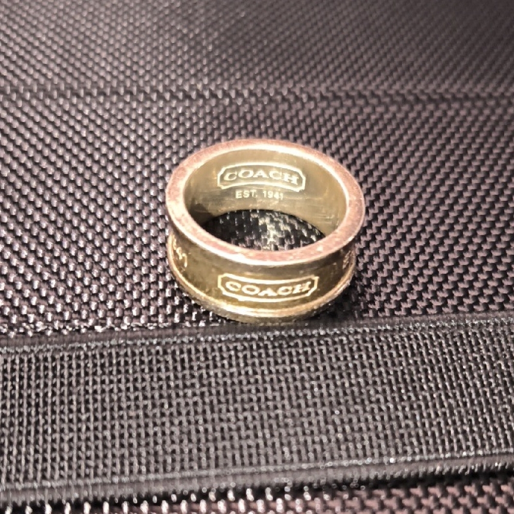 Coach Silver Band Ring 🔥 925 🔥 Authentic